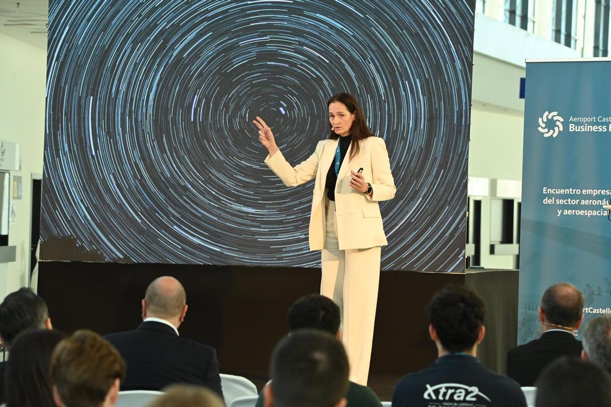 Noelia Sánchez, durante la ponencia.