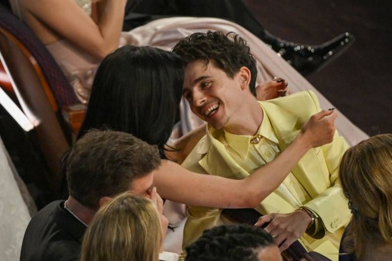 Kylie y Thimotee se mostraron muy cariñosos durante la celebración de 'Los Oscars 2025'
