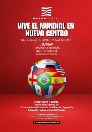 Nuevo Centro te invita a vivir la pasión del fútbol con motivo del Mundial