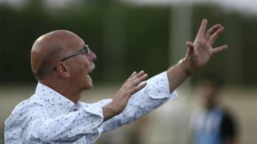 Frank Castelló, durante un encuentro de esta pretemporada con el Castellón.