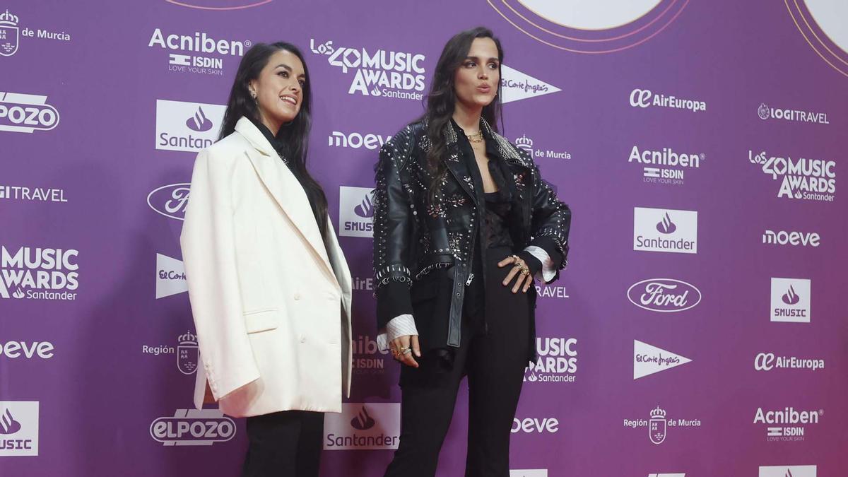 La alfombra roja de los 40 Music Awards en el Roig Arena de Valencia