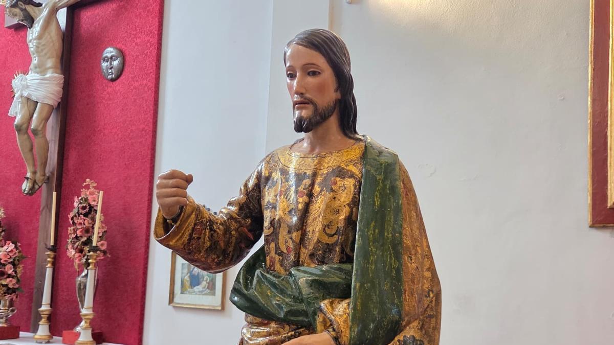 La imagen de San José, restaurada en Antequera.