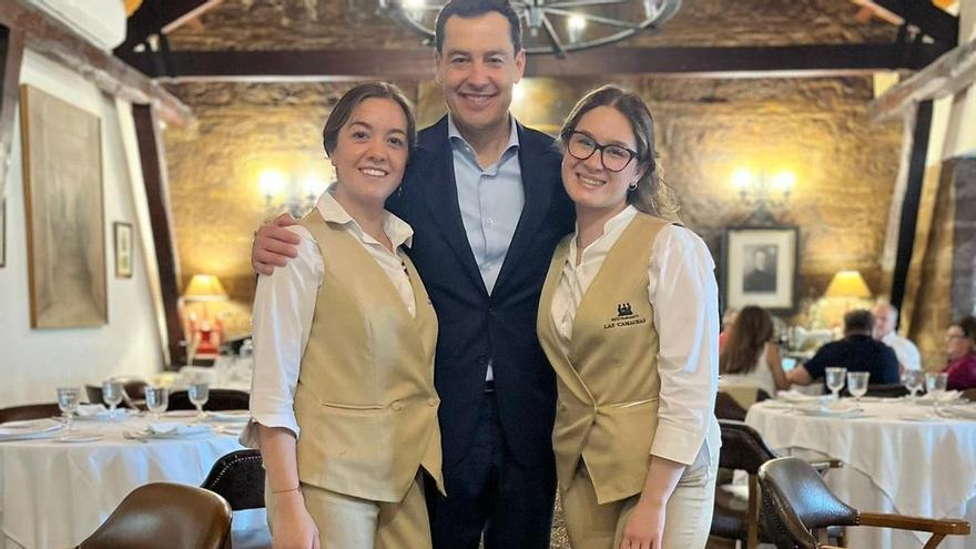 El restaurante Las Camachas de Montilla pide que cesen los comentarios ofensivos por recibir a Juanma Moreno