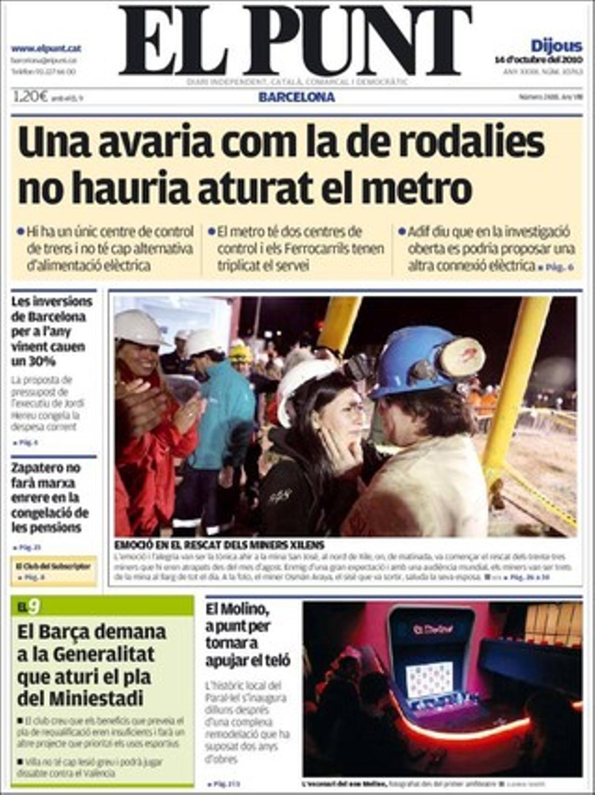 ’El Punt’ també informa a les pàgines interiors de l’anomenat pacte del Matarranya, l’acord dels governs català i aragonès perquè la Franja rebi TV-3 i altres canals de la CCMA, de manera que s’instal·laran 34 repetidors a les comarques de la Ribagorça, el Baix Cinca i el Matarranya