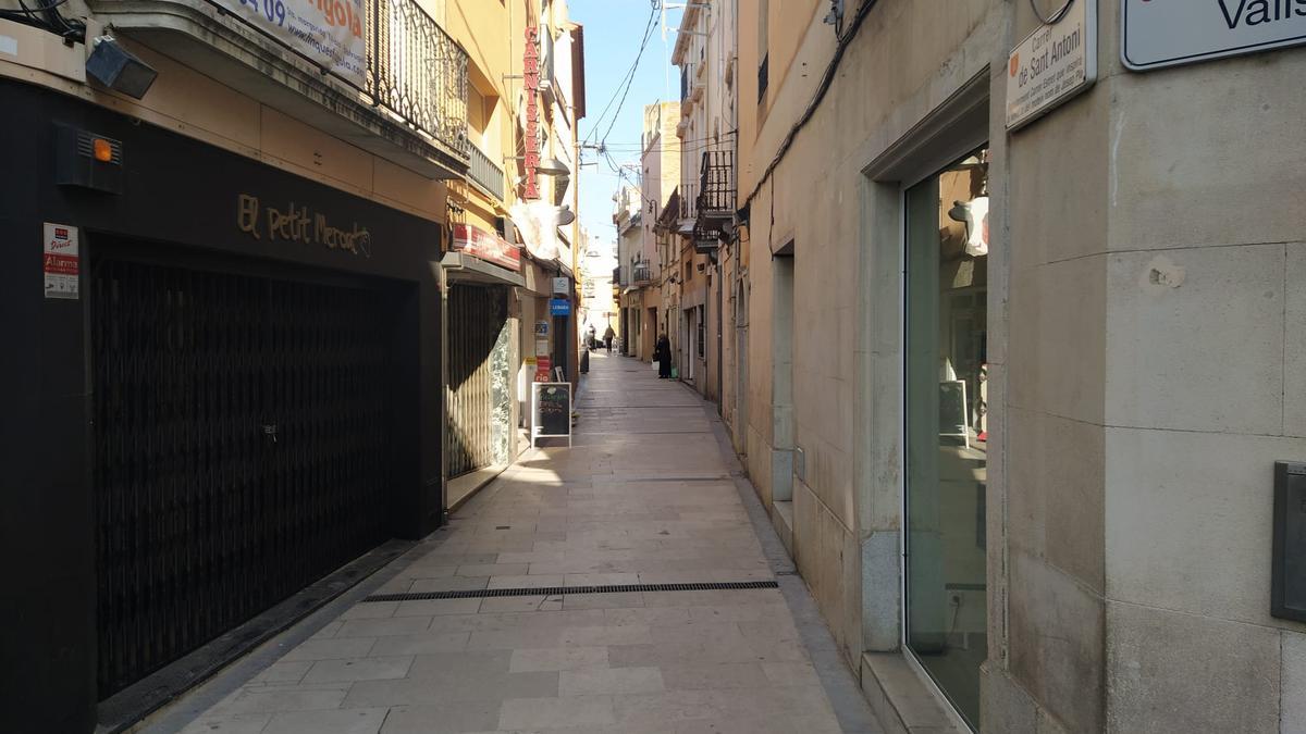 El carrer Mestre Sagrera, on es va produir la detenció