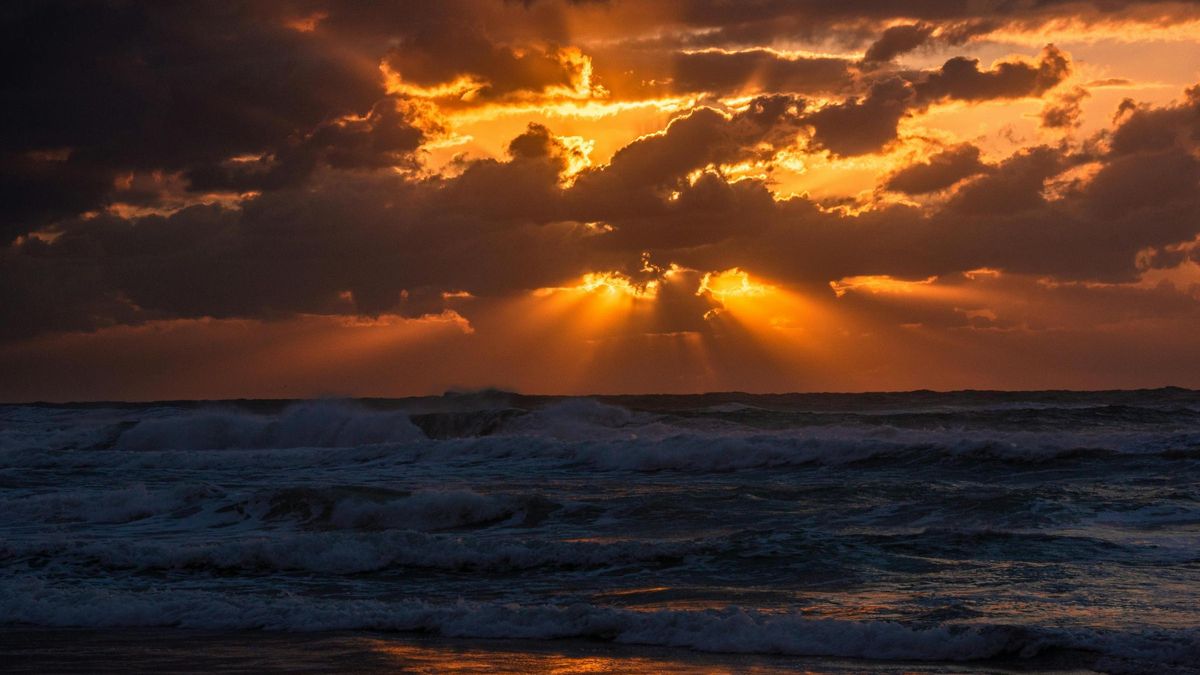 Atardecer en la playa