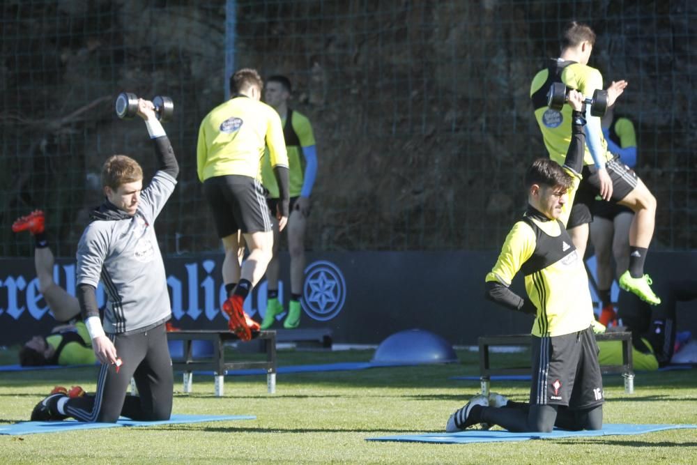 El Celta ultima el partido ante el Shakhtar