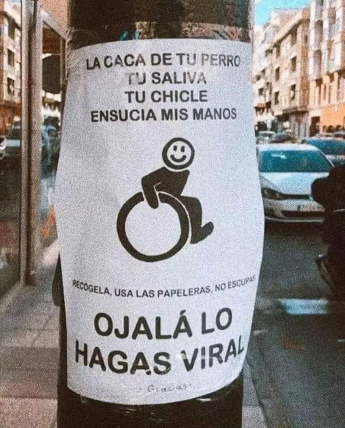 Un cartel en Zamora.