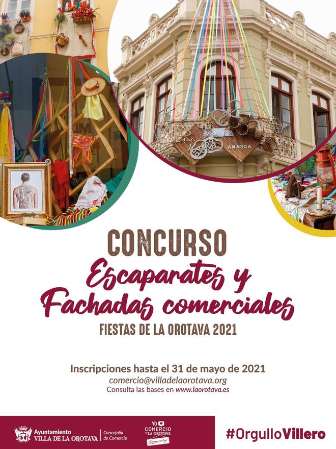 El cartel del concurso de escaparates y fachadas comerciales de 2021