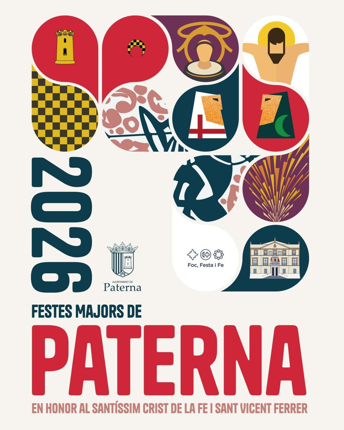 El cartel de las Fiestas Mayores de Paterna 2026.