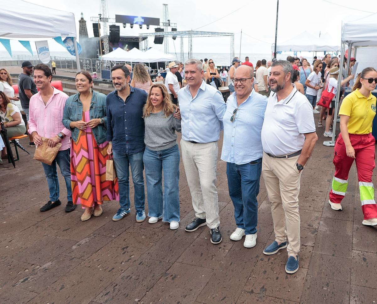 Cañas y camarones en Bajamar