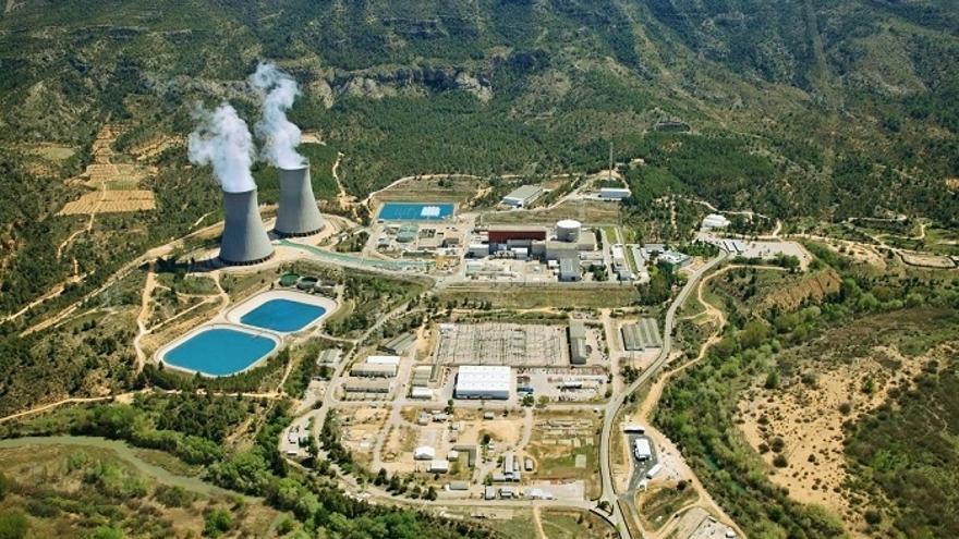 Vista aèria de la central nuclear Cofrentes