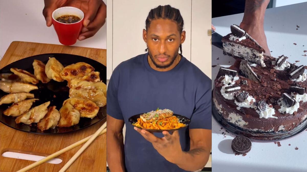 Pauly Paulicap demostrant les seves habilitats cuilnàries