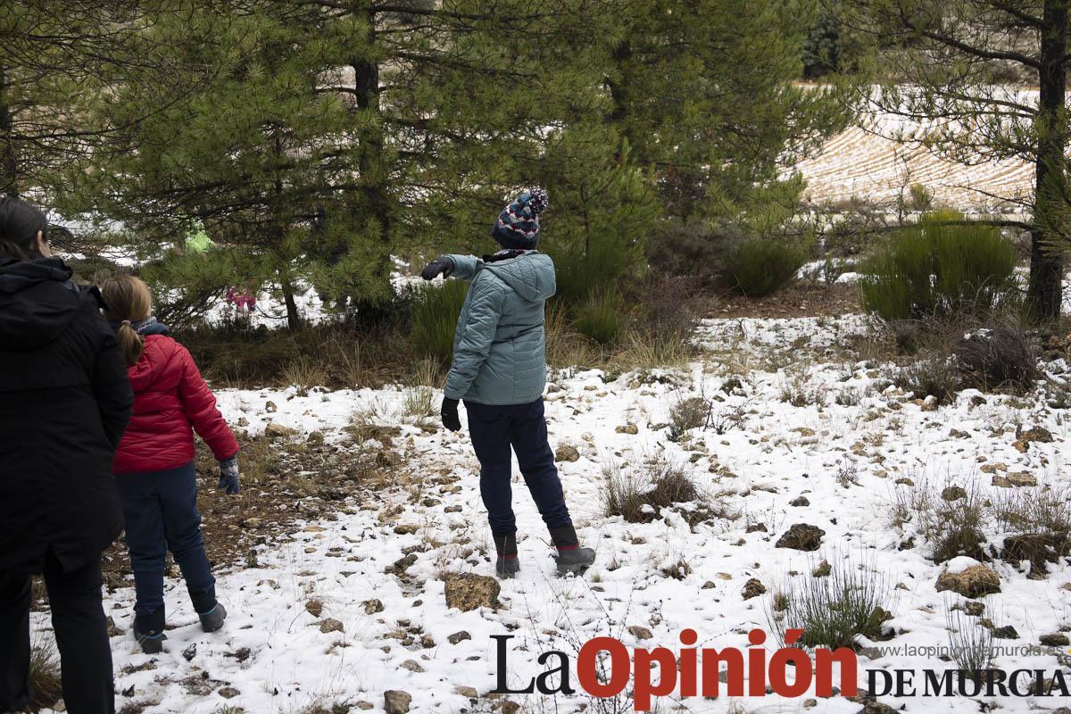 Nieve en las proximidades de Revolcadores en Moratalla