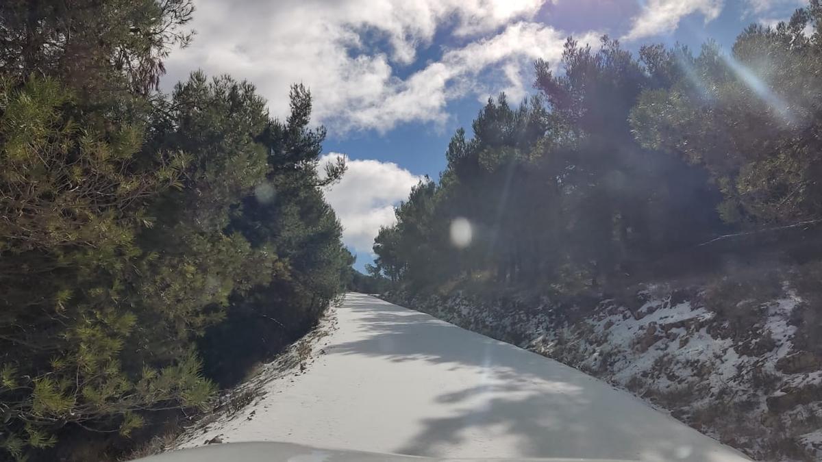 Nieve en Murcia borrasca Fien I La borrasca deja un manto de nieve en
