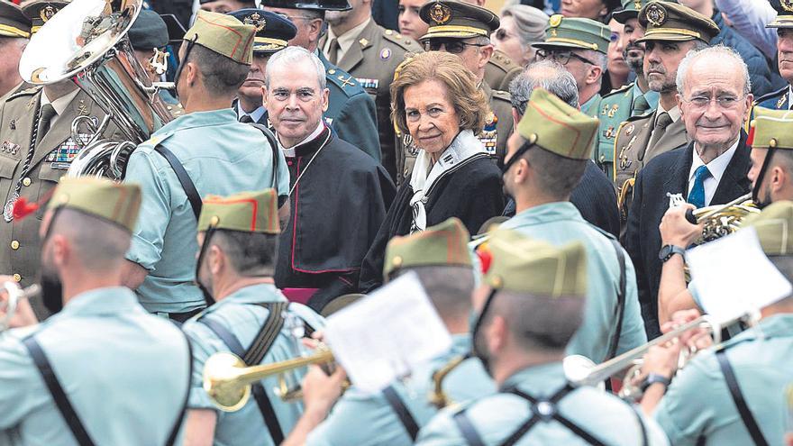 La reina Sofía, Málaga, la Legión