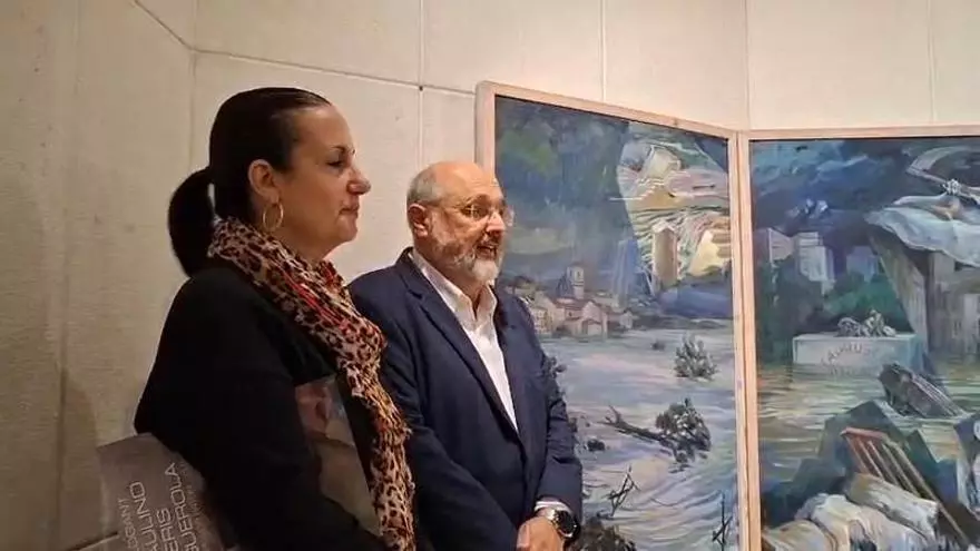 La familia de Paulino Peris dona a Carcaixent una obra sobre la pantanada de Tous
