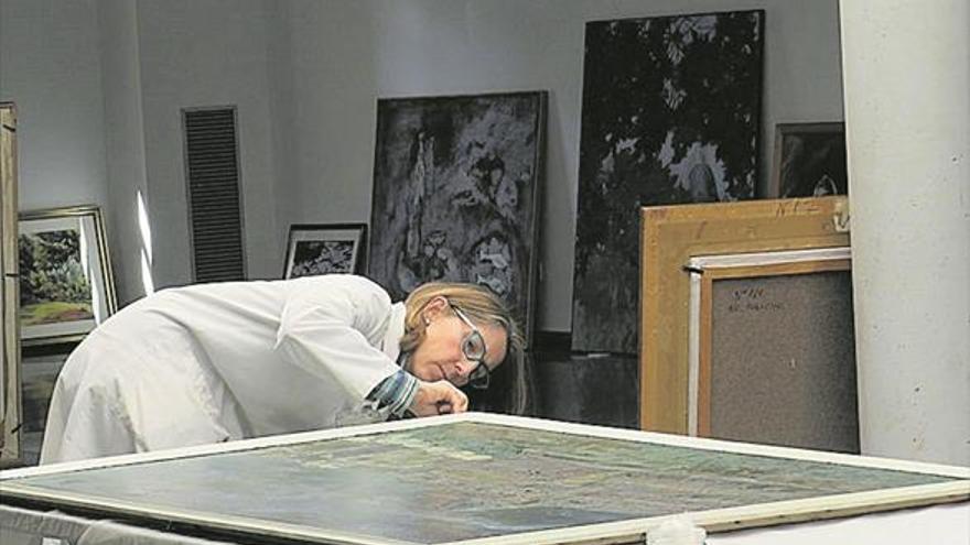 Restauran 90 cuadros por los 75 años de la exposición José Camarón