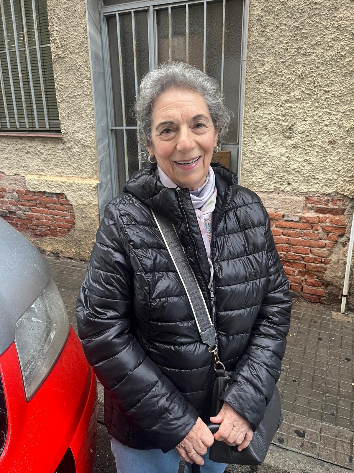 Trinidad, cuando acudía con sus nietas al cine.