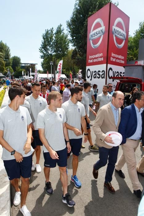 Visita del Sporting a la Feria