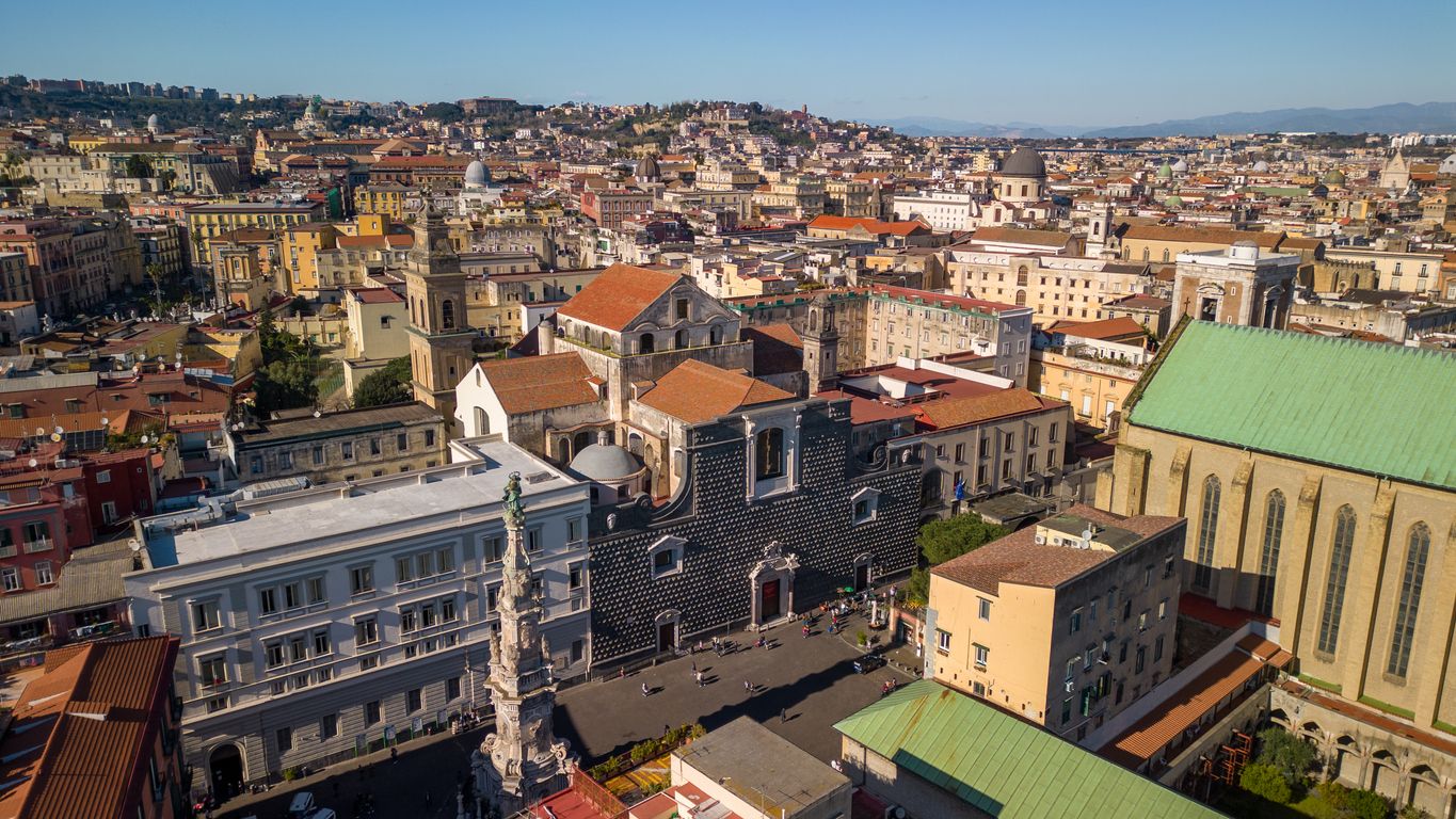 Esta es la zona más visitada de Nápoles.