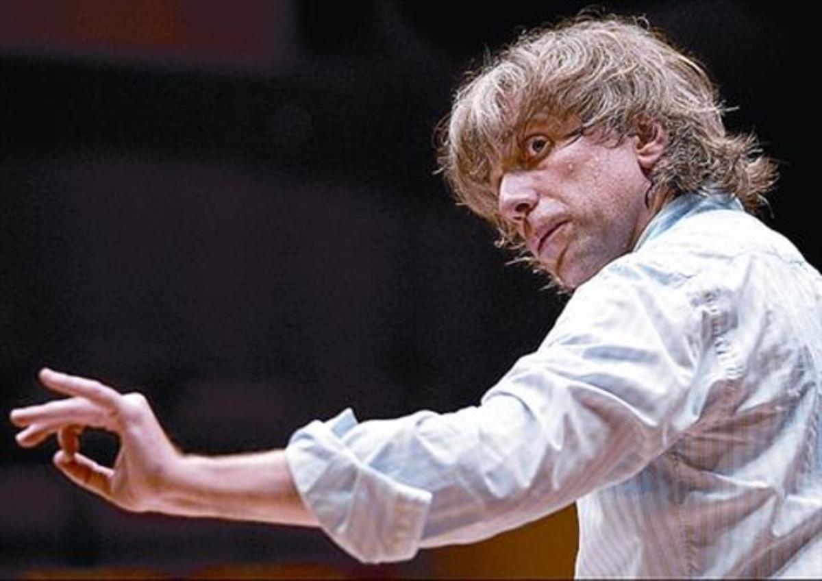 El director de orquesta Giovanni Antonini, durante un ensayo.