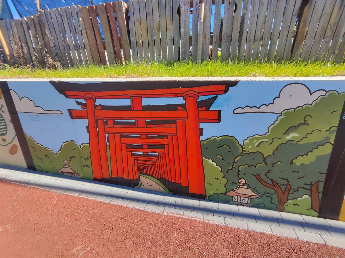 Así es el grafiti más internacional de Siero