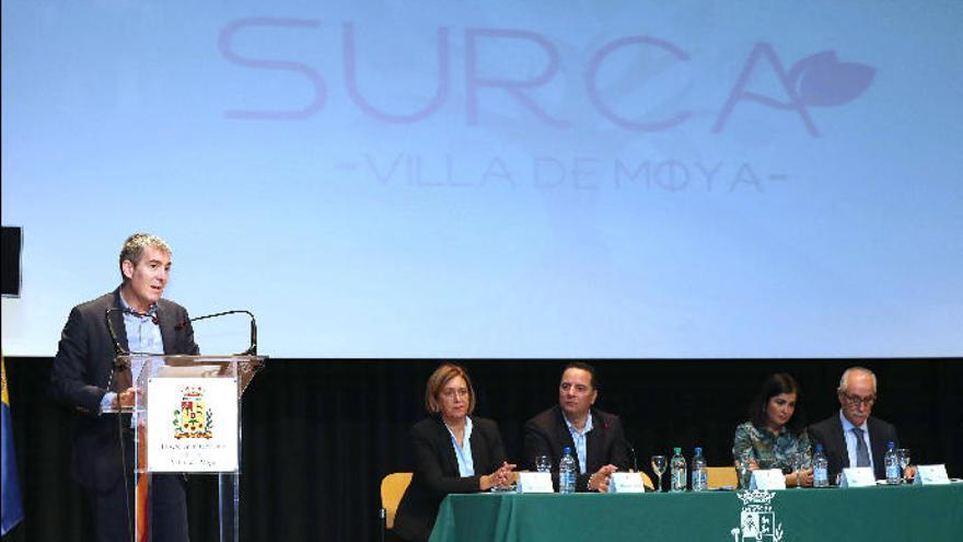 Inauguración del Foro Interdisciplinar por la Igualdad de las Mujeres del Ámbito Rural en las islas &quot;Surca&quot;, en Moya.