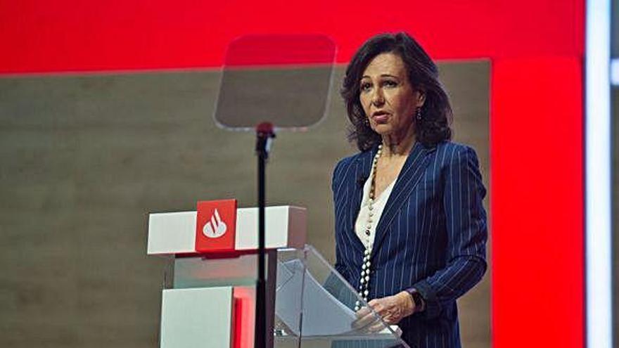 La presidenta del banco Santander, Ana Botín.