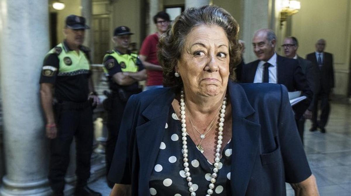 L’alcaldessa de València, Rita Barberá, el mes de juliol passat.