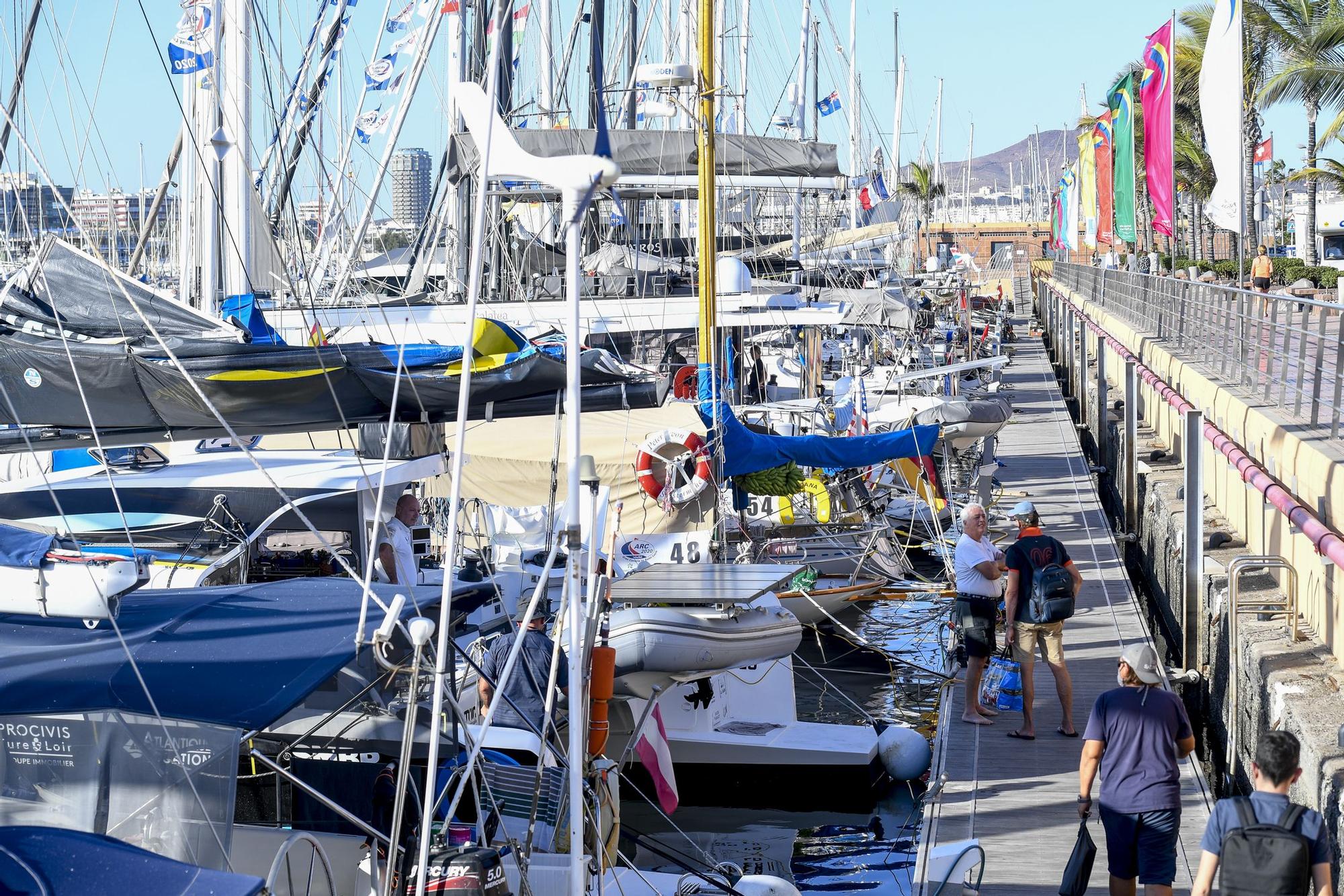 Las naves de la regata ARC se preparan para partir