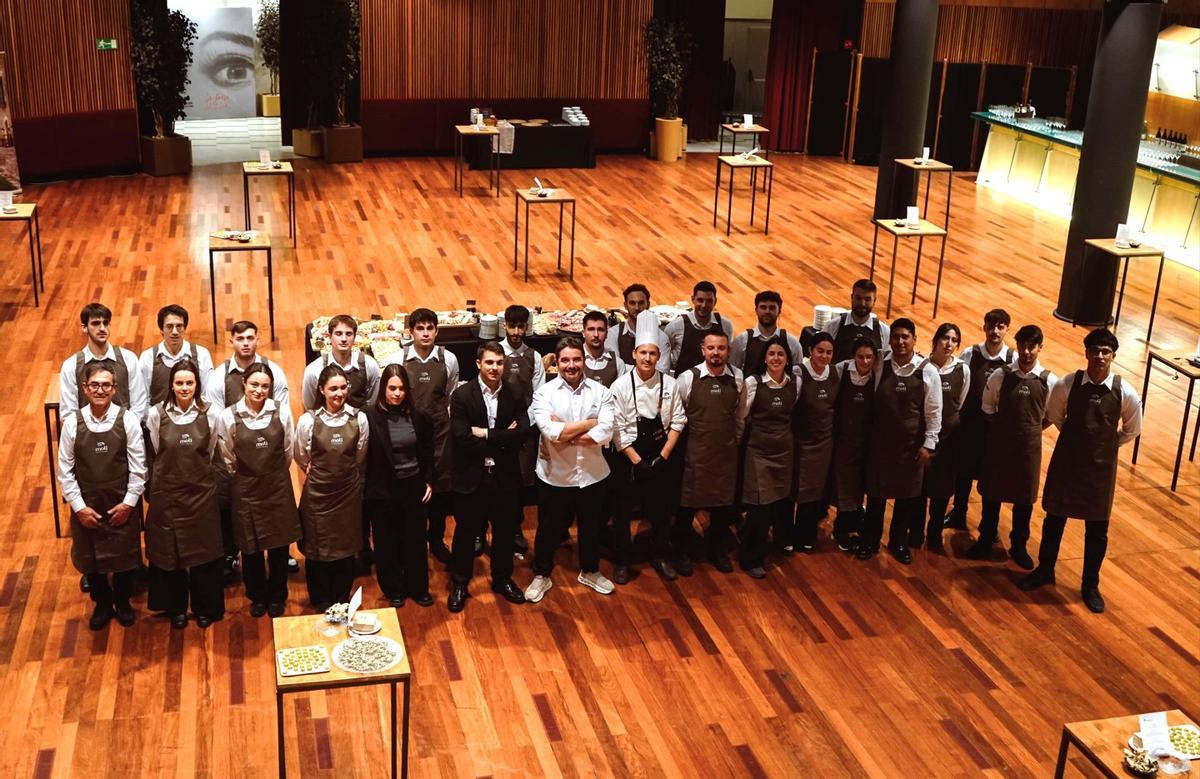 L'equip del restaurant als Premis Ondas.