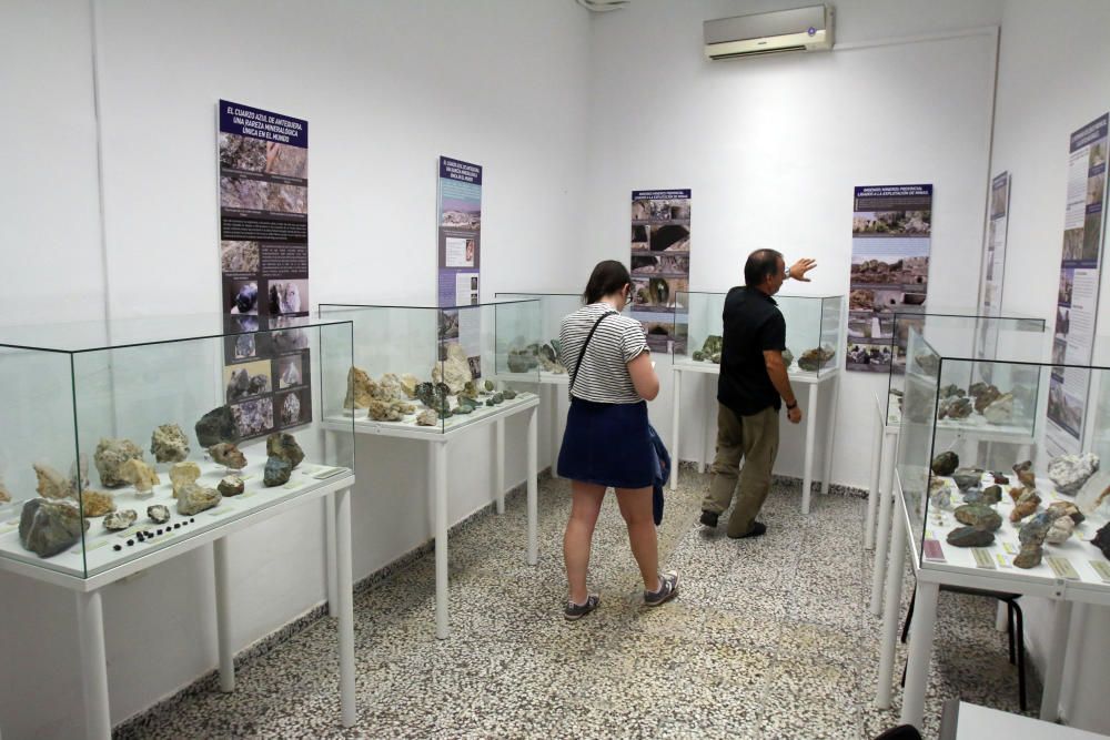 Más de 1.500 ejemplares entre gemas, minerales, óxidos y fósiles pueden apreciarse dentro del museo de la calle Bailén