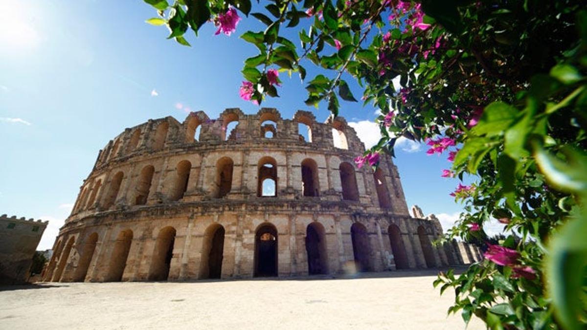 Anfiteatro de El Djem o coliseo de Thysdrus.