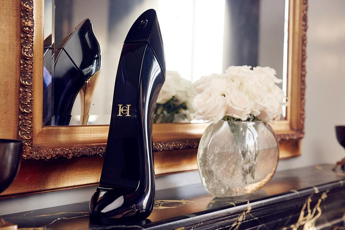 El stiletto del frasco de Good Girl, de Carolina Herrera