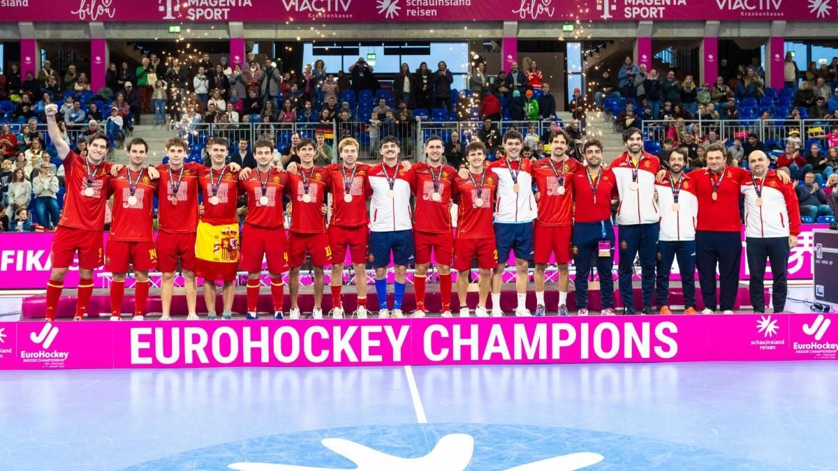 España logra el bronce en el Europeo de Hockey Sala