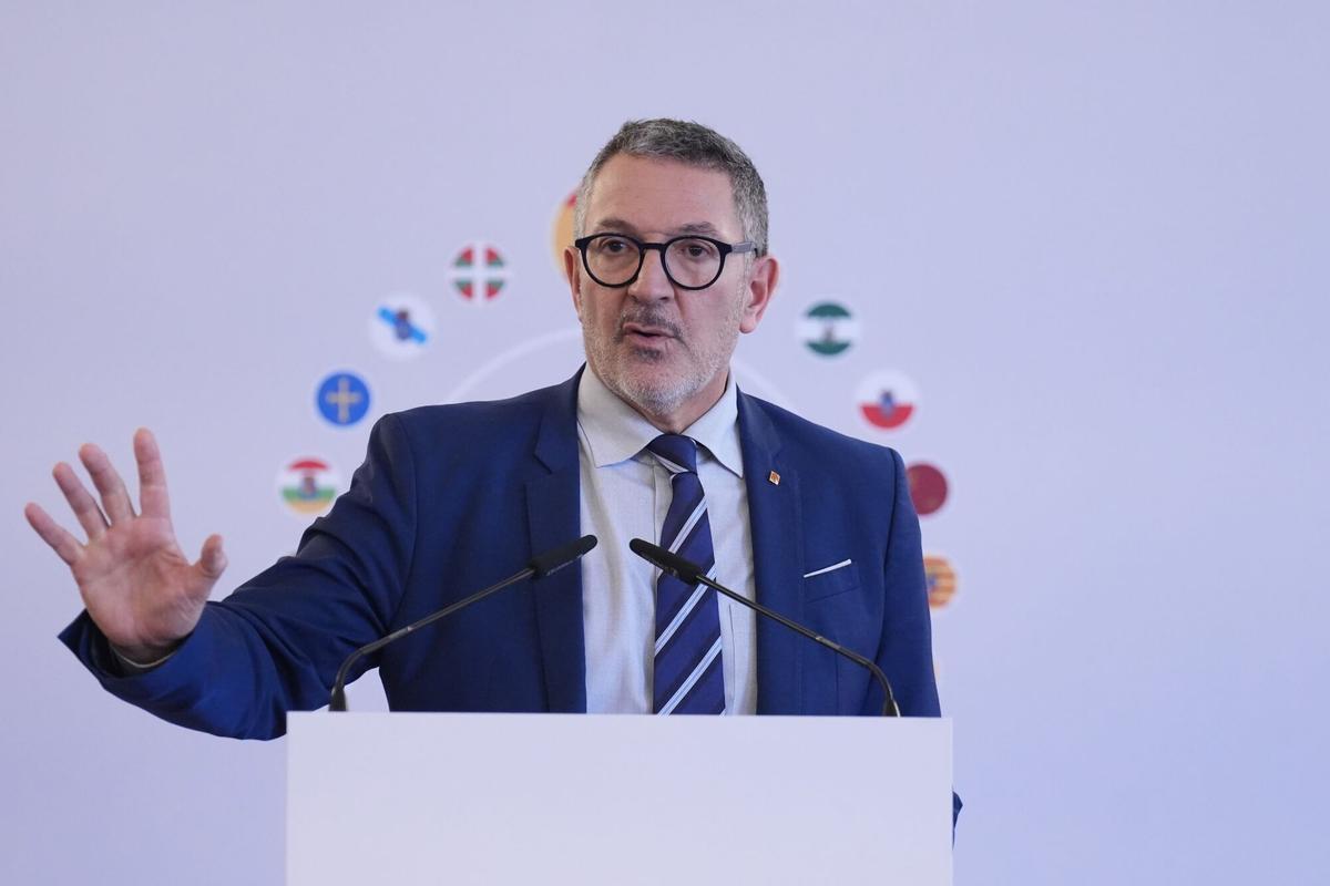 El conseller de Empresa Miquel Sàmper, durante el Consejo Interterritorial de Internacionalización.