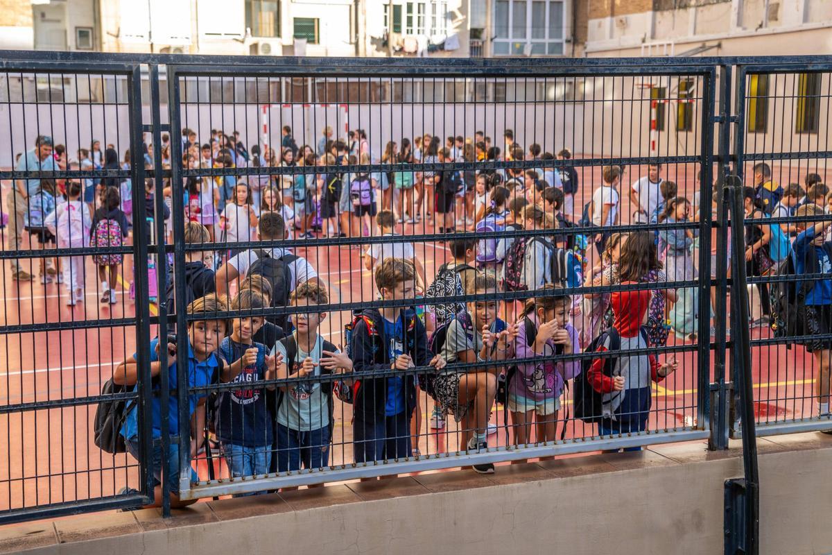 Vuelta al cole en la Escola Pia Sant Miquel de Barcelona