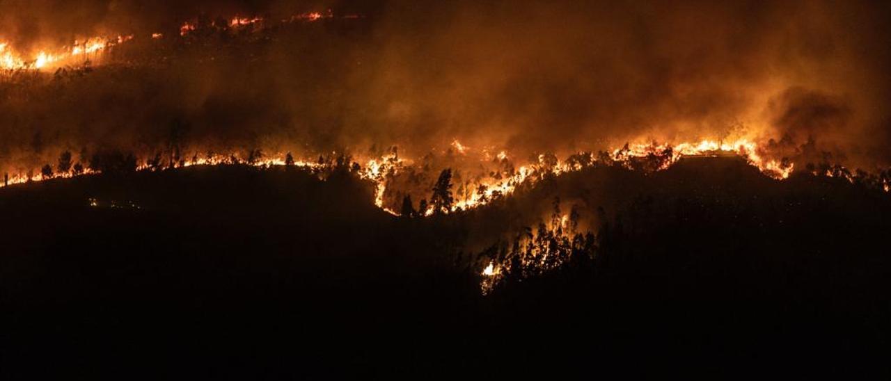 Incendio en el Naranco.