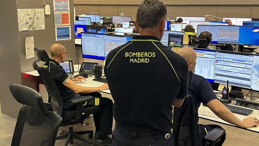 Efectivos del cuerpo de Bomberos de Madrid