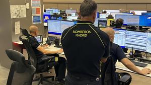 Efectivos del cuerpo de Bomberos de Madrid
