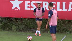Antoñín, entrenando con los granas