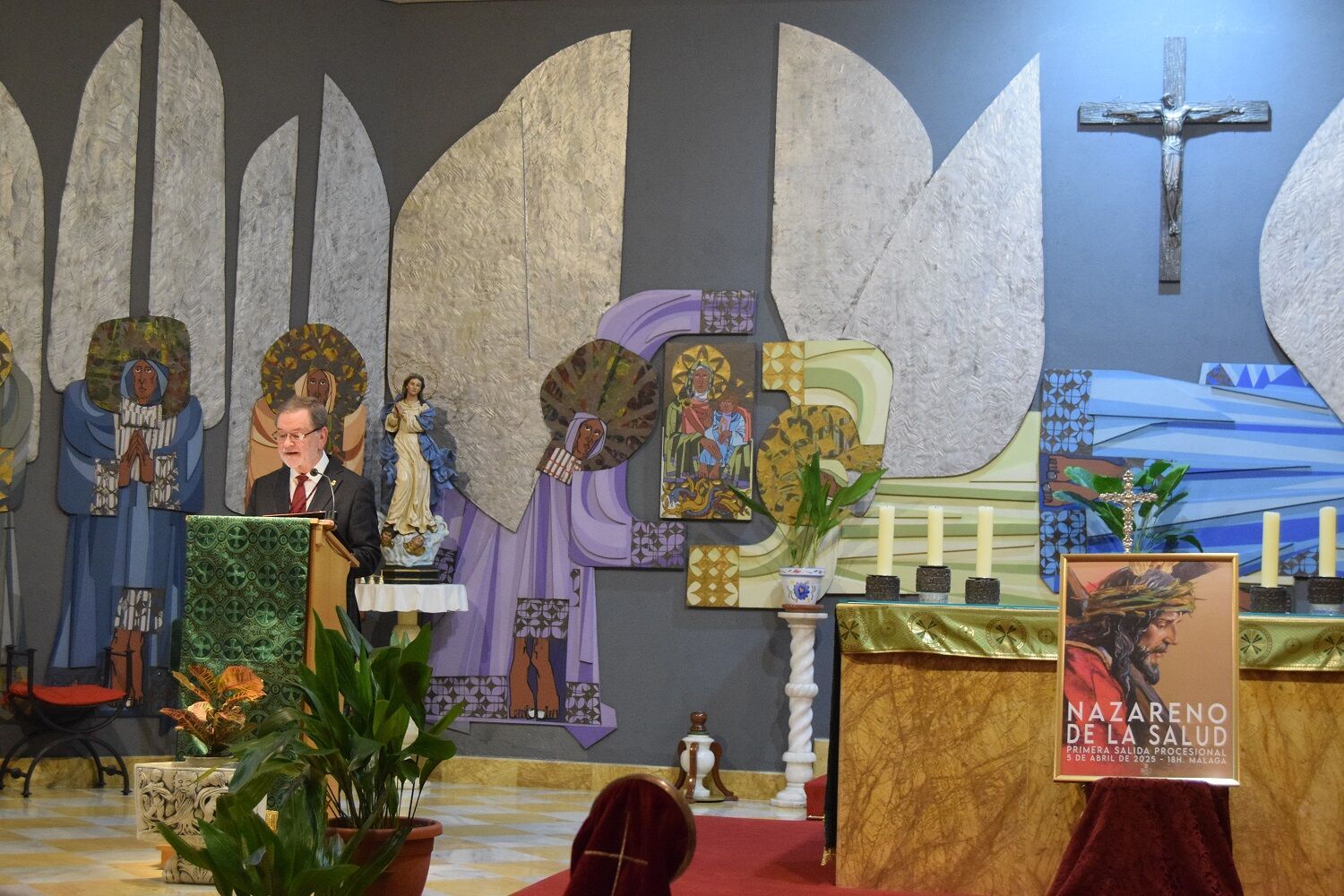 Presentación del cartel de la primera salida del Nazareno de la Salud, de Díaz Arnido