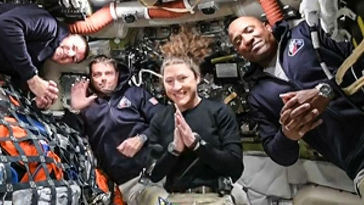 Los cuatro astronautas de la misión Artemis II.