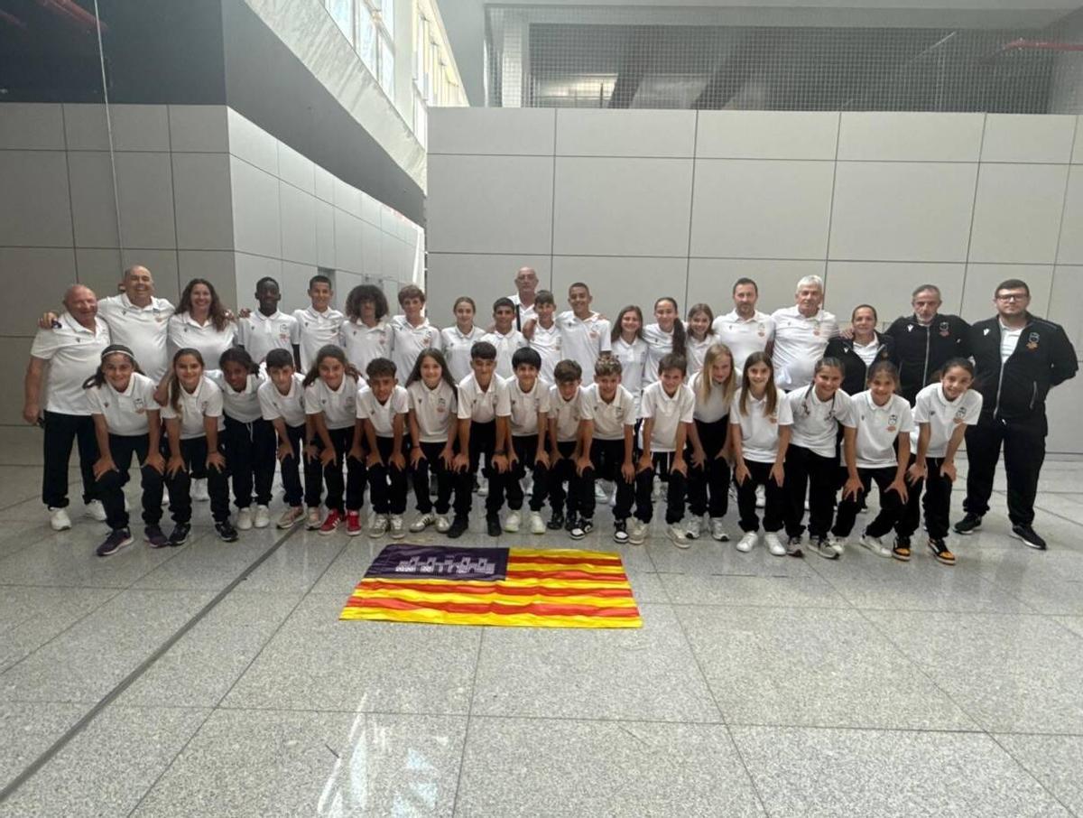 Balears sub-12 masculina y femenina de fútbol.