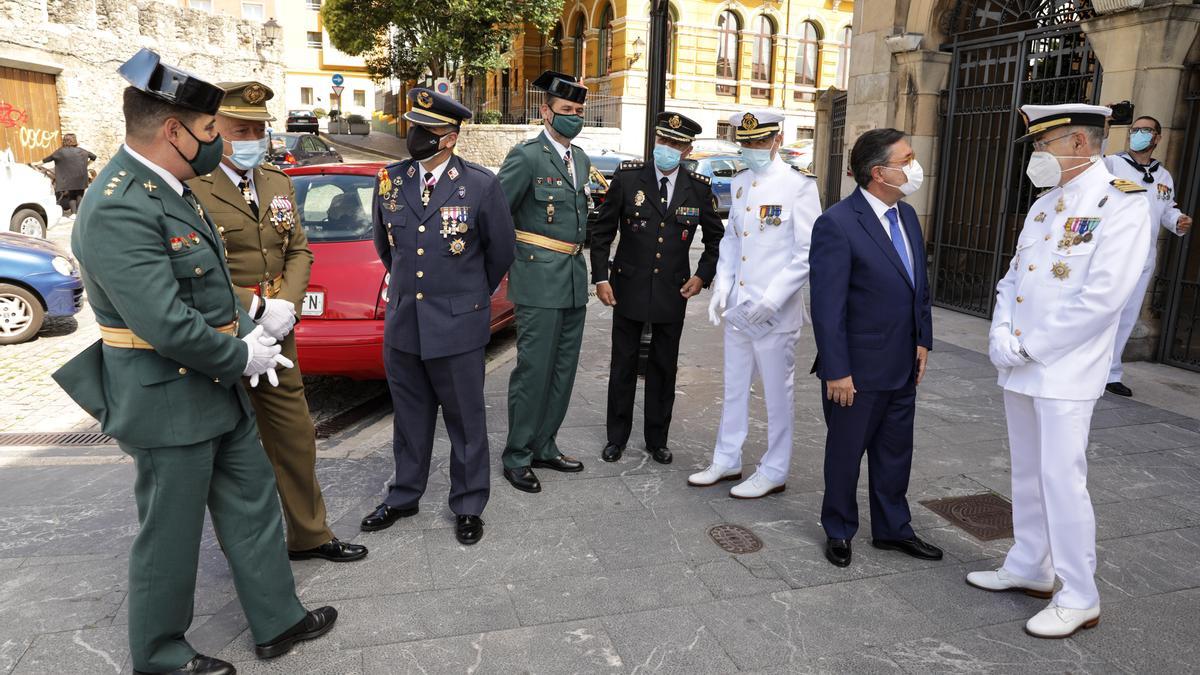 Misa del Carmen en la comandancia naval de Gijón