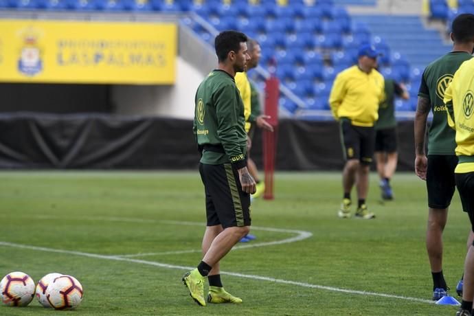 DEPORTES 05-03-19  LAS PALMAS DE GRAN CANARIA.  Primer entrenamiento de Pepe Mel. FOTOS: JUAN CASTRO