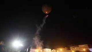 El Globo de Betanzos recorre 32 kilómetros hasta caer en Cerceda