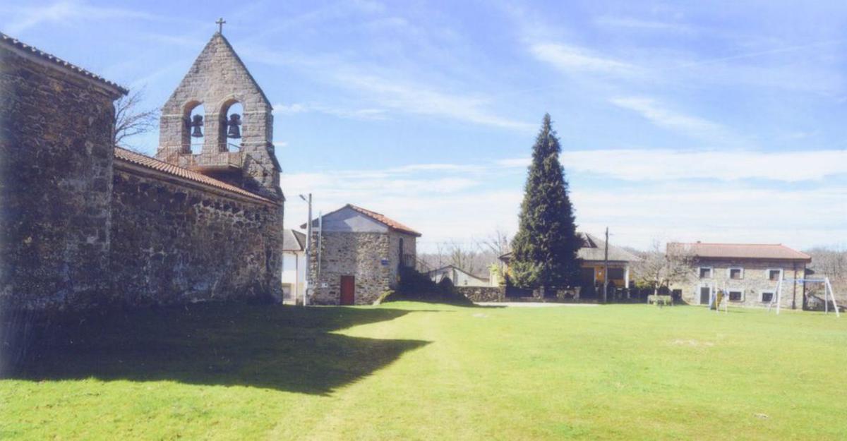 Valdemerilla (La Carballeda) Modesta pero grata localidad, dispersa entre prados y arboledas