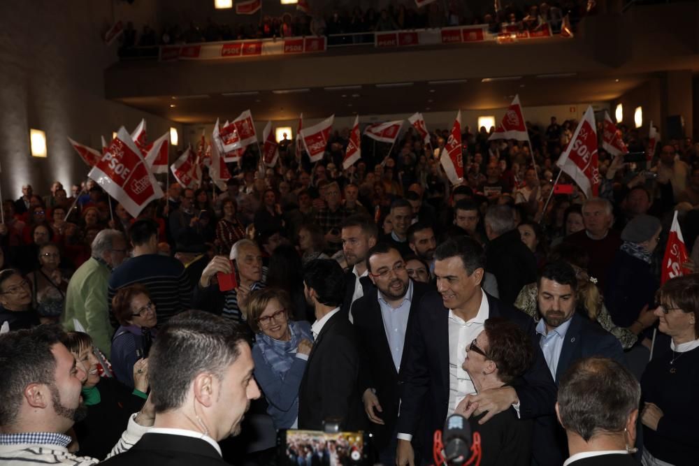 Mitín de Pedro Sánchez en Gijón